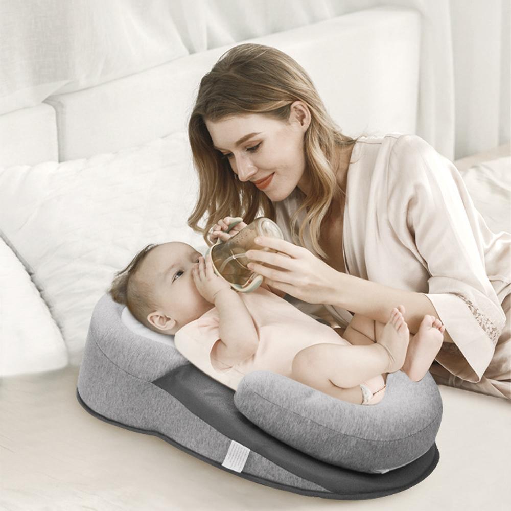 Baby Anti-Spill Reflux Feeding Nursing Pillow Breastfeeding Lounger Newborn Cushion Memory Foam