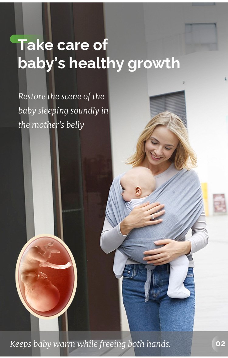 Baby Wrap Ergonomic Safe Comfortable Support 3-36 Month