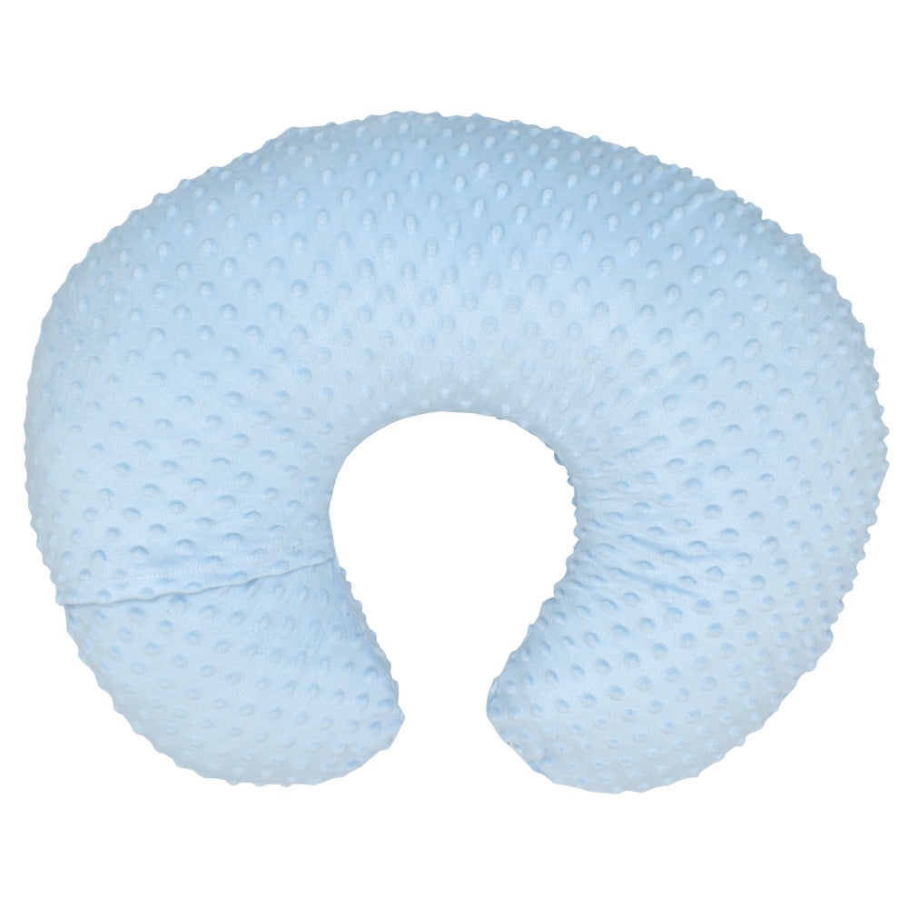 Portable Breastfeeding Angled Feeding Pillow Case Soft Minky Dot Nursing Pillow Cover