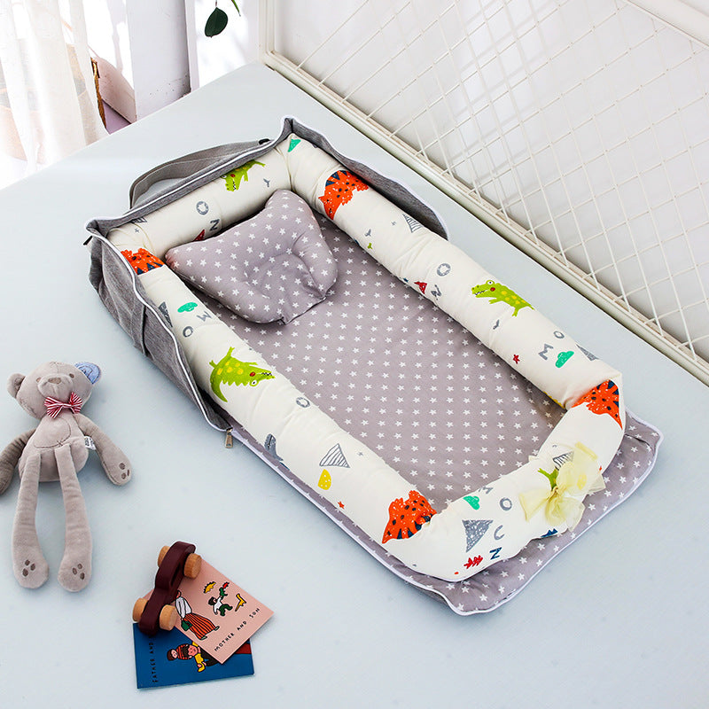 Portable Nursing Bag and Baby Nest Versatile Shoulder Bag Cradle and Travel Bed for Newborns