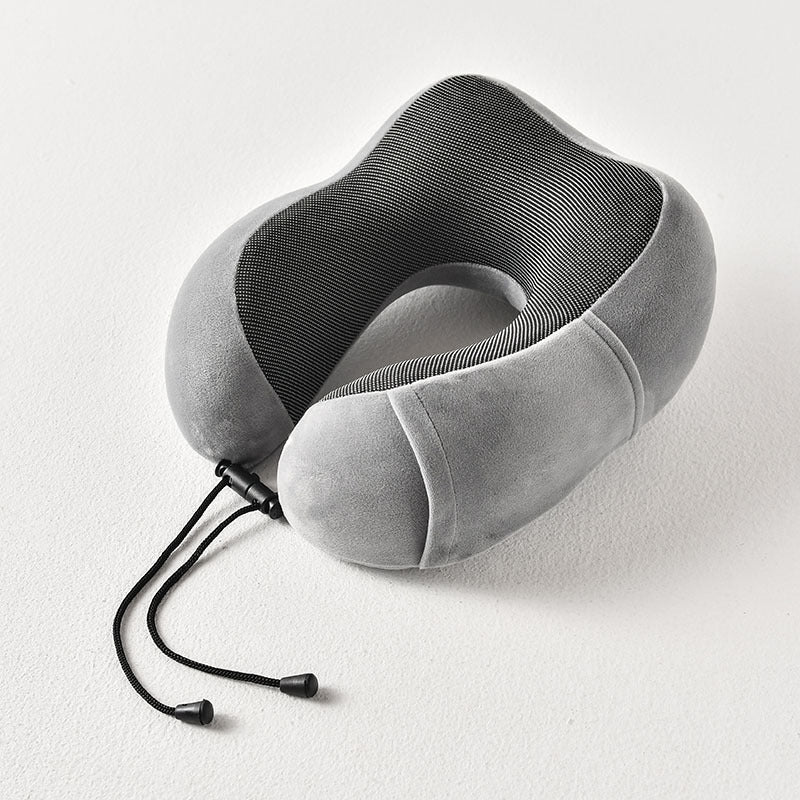 Memory foam U-shaped pillow airplane travel three-piece set nap neck pillow