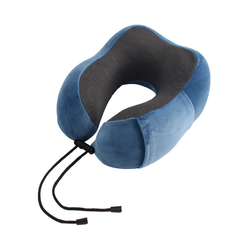 Memory foam U-shaped pillow airplane travel three-piece set nap neck pillow