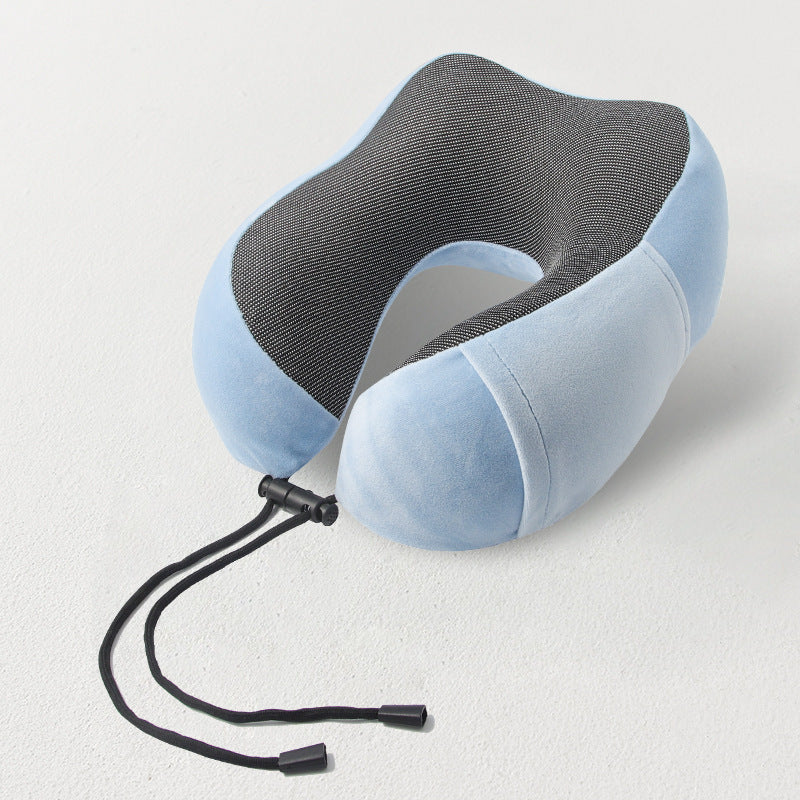 Memory foam U-shaped pillow airplane travel three-piece set nap neck pillow