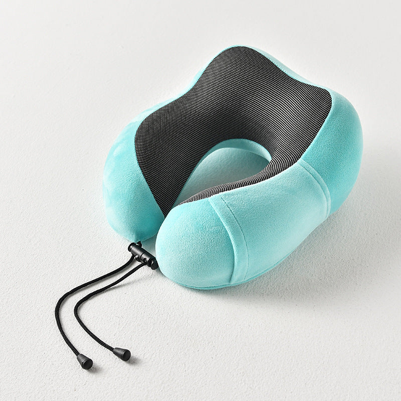 Memory foam U-shaped pillow airplane travel three-piece set nap neck pillow