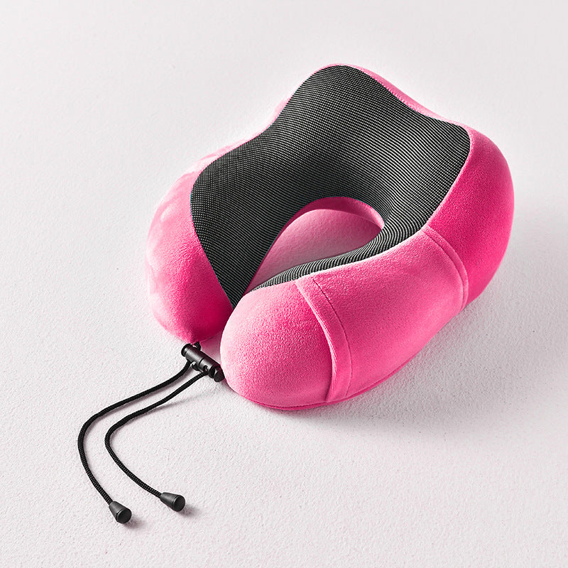 Memory foam U-shaped pillow airplane travel three-piece set nap neck pillow