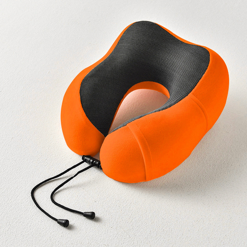 Memory foam U-shaped pillow airplane travel three-piece set nap neck pillow