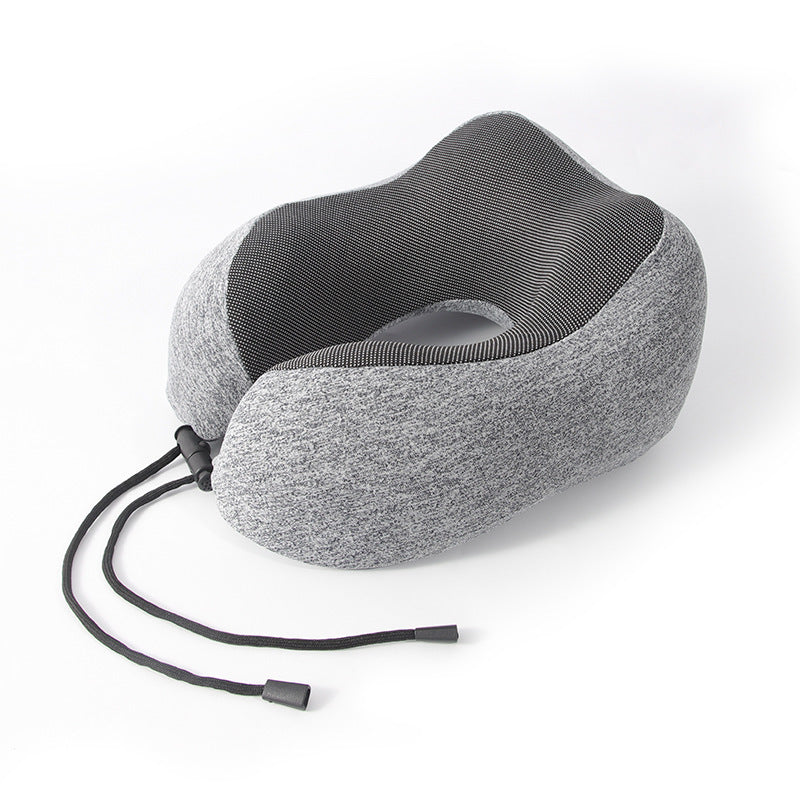 Memory foam U-shaped pillow airplane travel three-piece set nap neck pillow