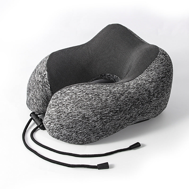 Memory foam U-shaped pillow airplane travel three-piece set nap neck pillow