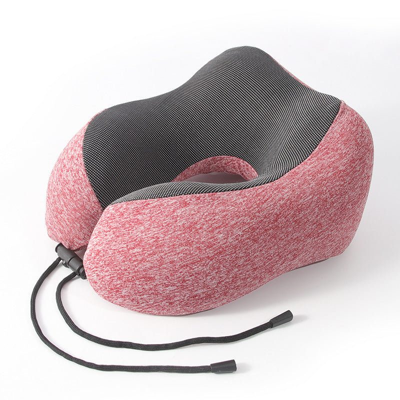 Memory foam U-shaped pillow airplane travel three-piece set nap neck pillow
