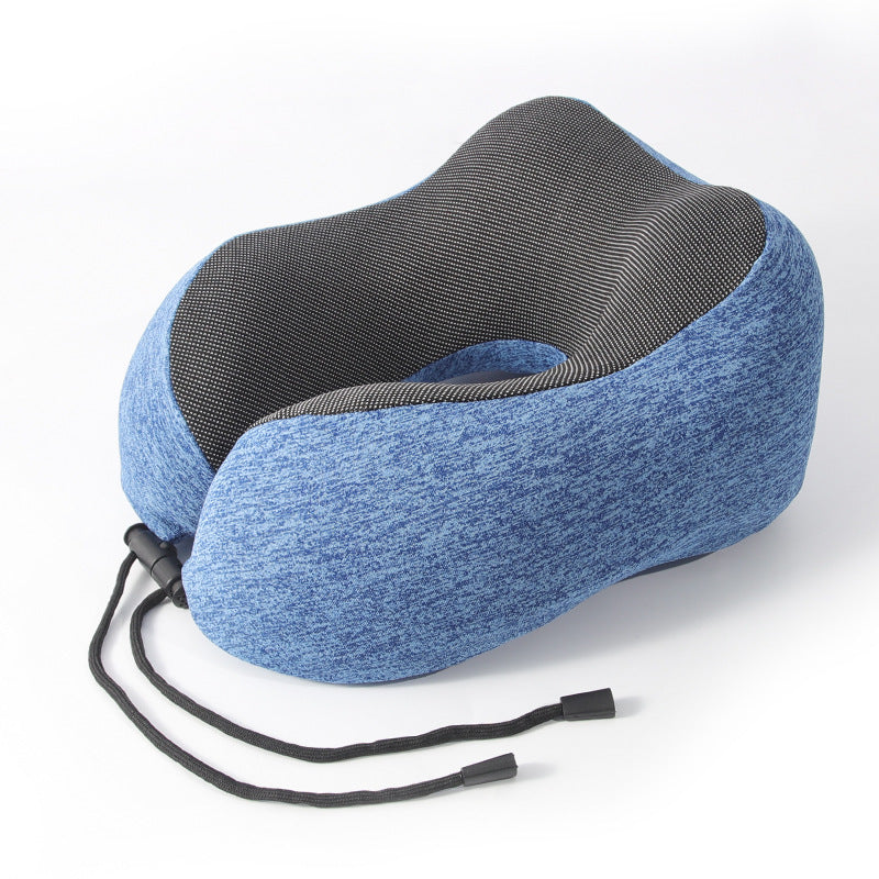 Memory foam U-shaped pillow airplane travel three-piece set nap neck pillow