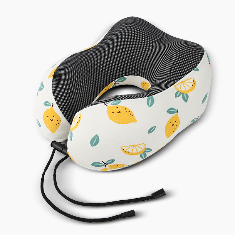 Memory foam U-shaped pillow airplane travel three-piece set nap neck pillow