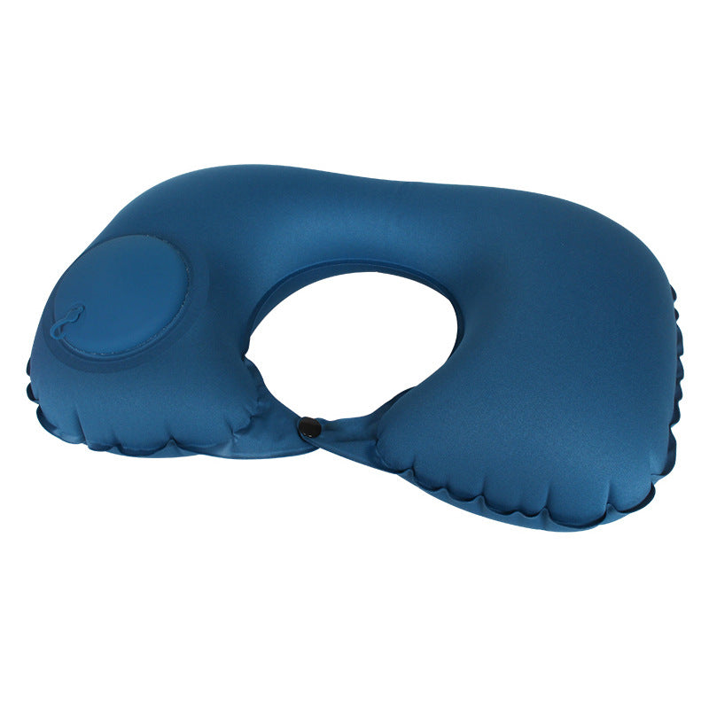 Inflatable U-shaped pillow airplane travel three-piece set nap neck pillow