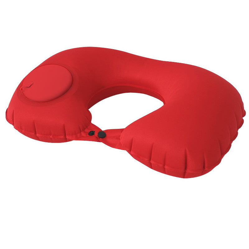 Inflatable U-shaped pillow airplane travel three-piece set nap neck pillow
