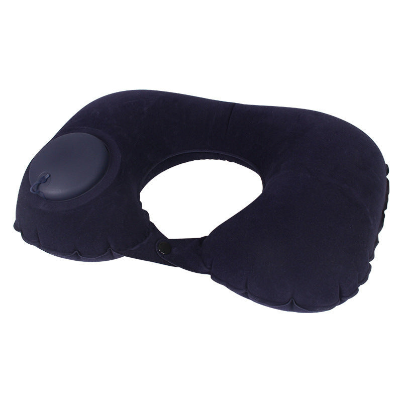 Inflatable U-shaped pillow airplane travel three-piece set nap neck pillow