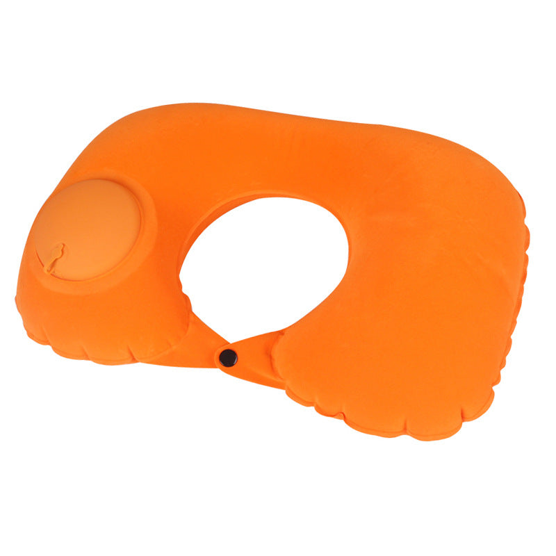 Inflatable U-shaped pillow airplane travel three-piece set nap neck pillow