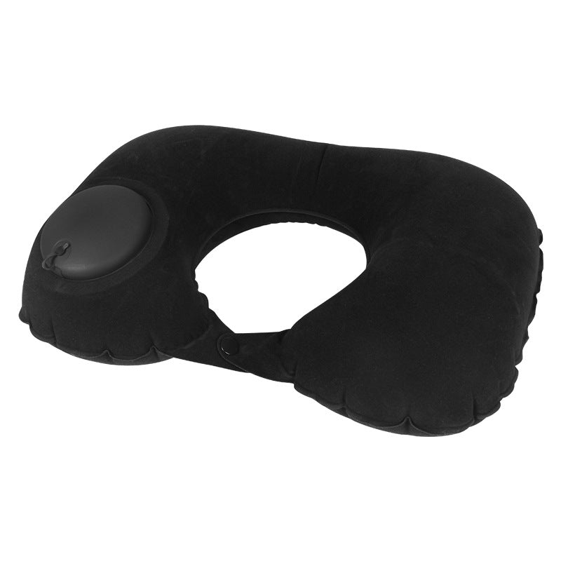 Inflatable U-shaped pillow airplane travel three-piece set nap neck pillow