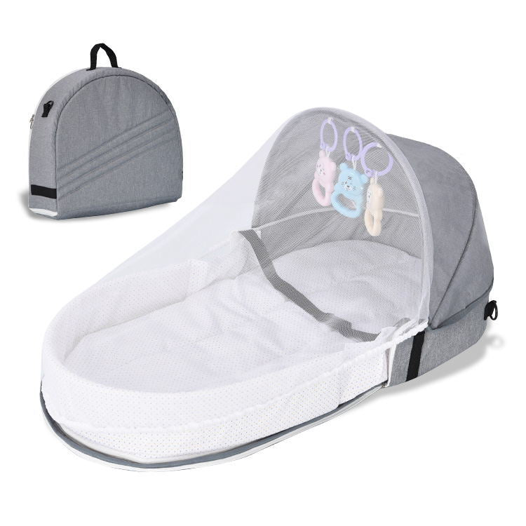 Portable and foldable Anti-Pressure Baby Bionic Travel Crib for Newborns