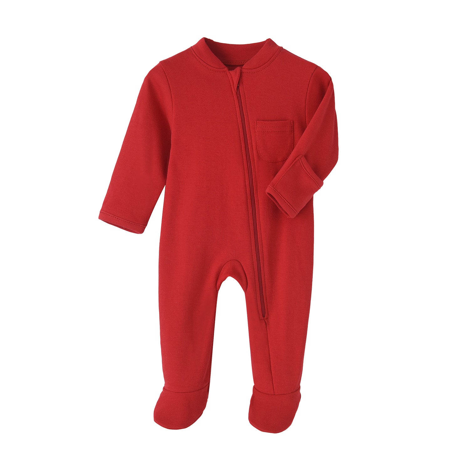 Zipper in Oat baby newborn Romper