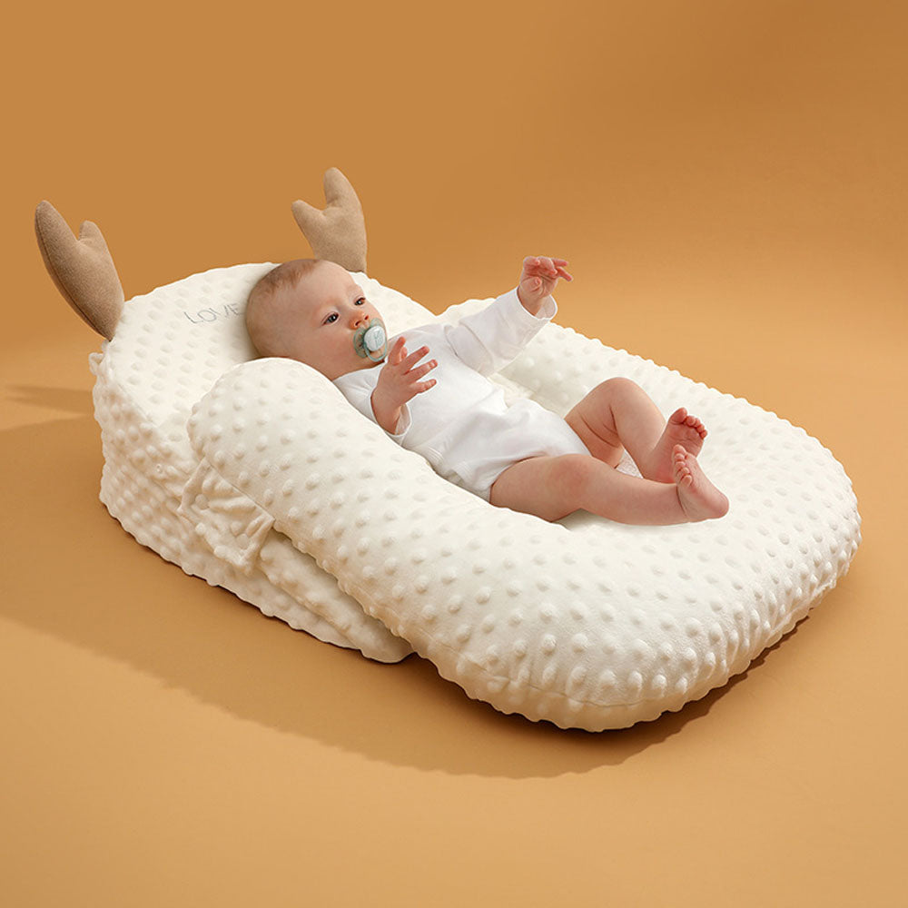 Baby Anti-Spitting up Slope Pillow Anti Reflux Lounger Bed Crib