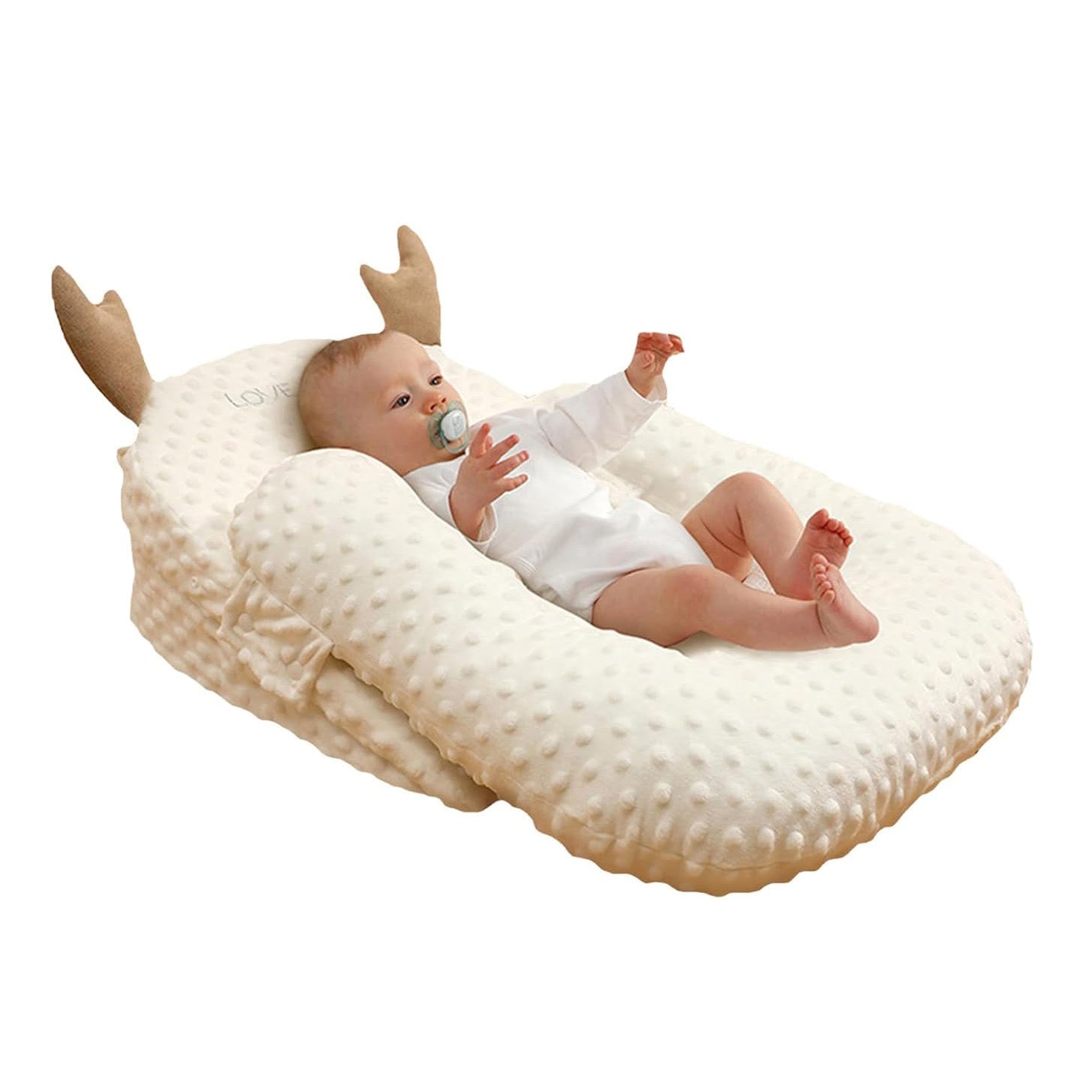 Baby Anti-Spitting up Slope Pillow Anti Reflux Lounger Bed Crib