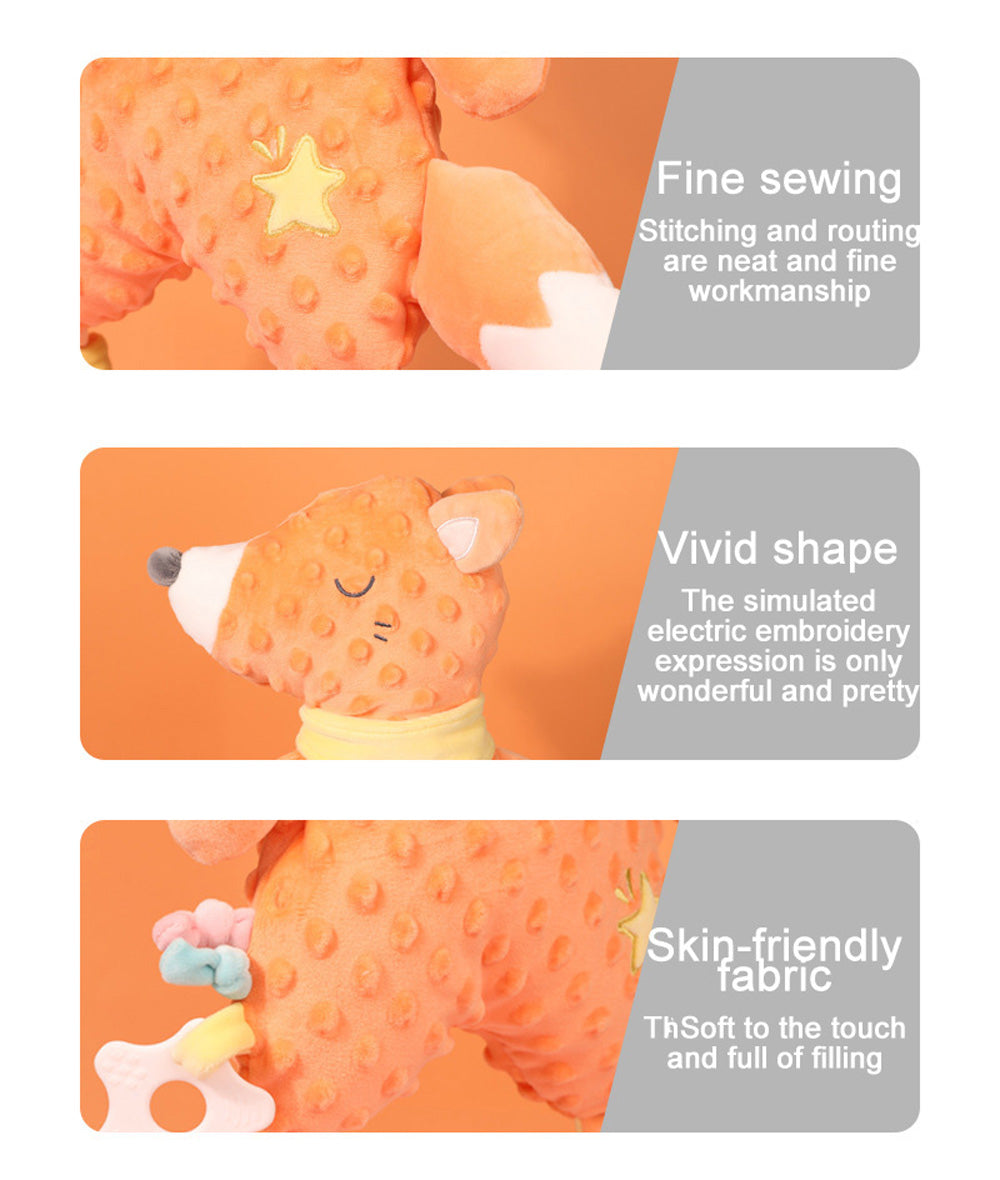 Baby Soothing Doll Towel 0-3 years old baby Can chew and sleep plush toy 3 Pieces