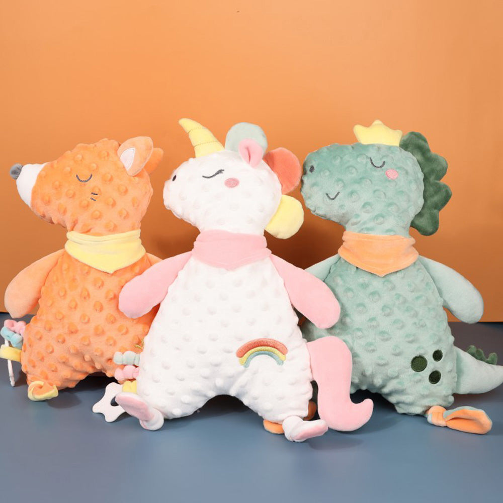 Baby Soothing Doll Towel 0-3 years old baby Can chew and sleep plush toy 3 Pieces