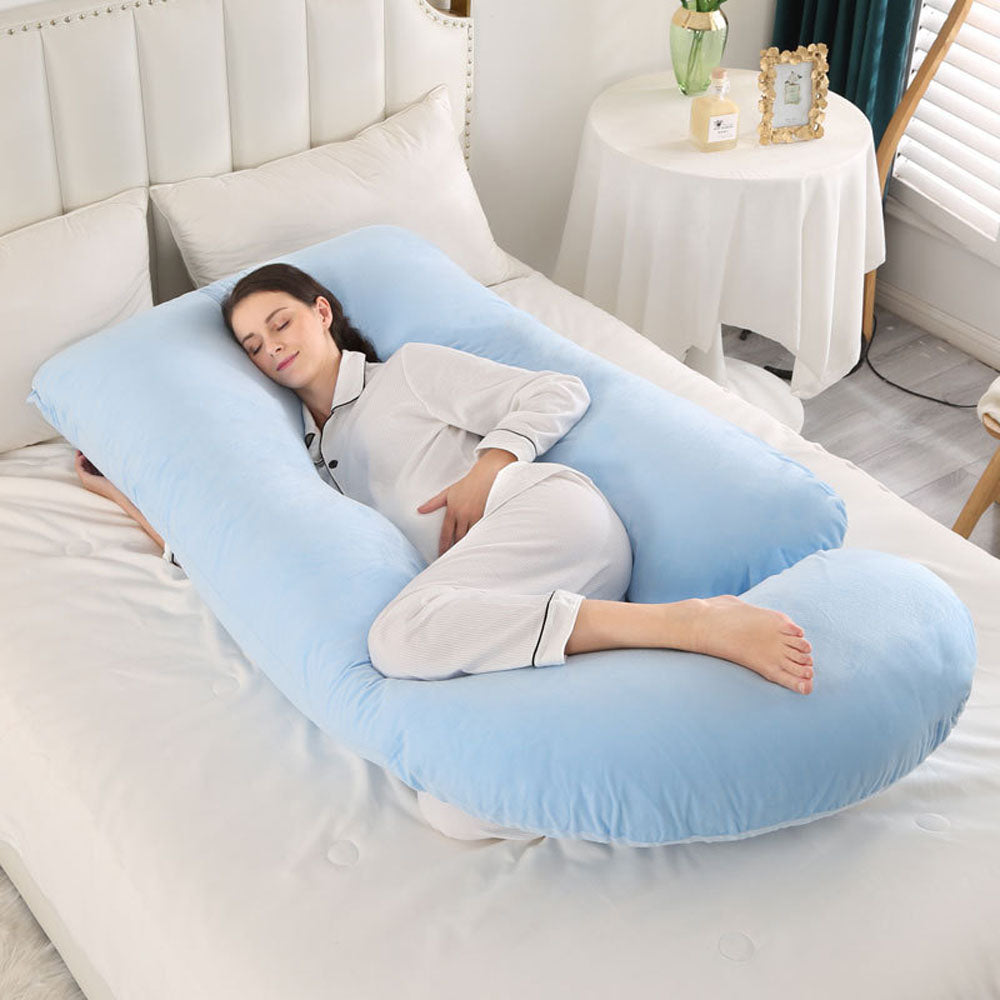 G Shaped Body Pillow: Ergonomic Support for Moms & Bump Comfort
