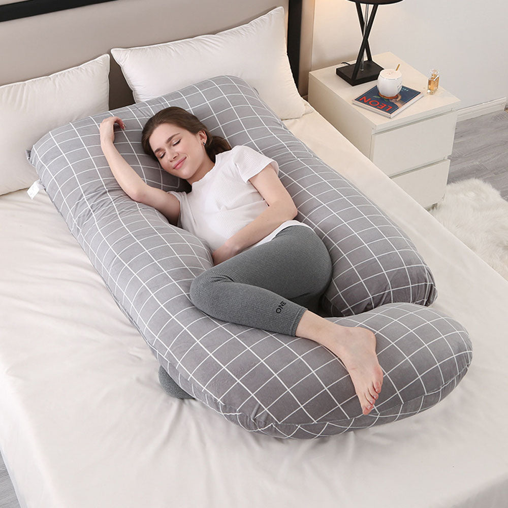 G Shaped Body Pillow: Ergonomic Support for Moms & Bump Comfort
