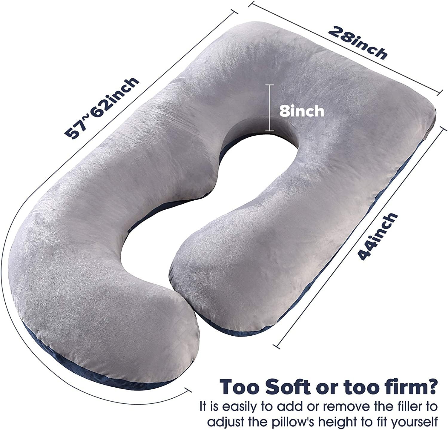 G Shaped Body Pillow: Ergonomic Support for Moms & Bump Comfort