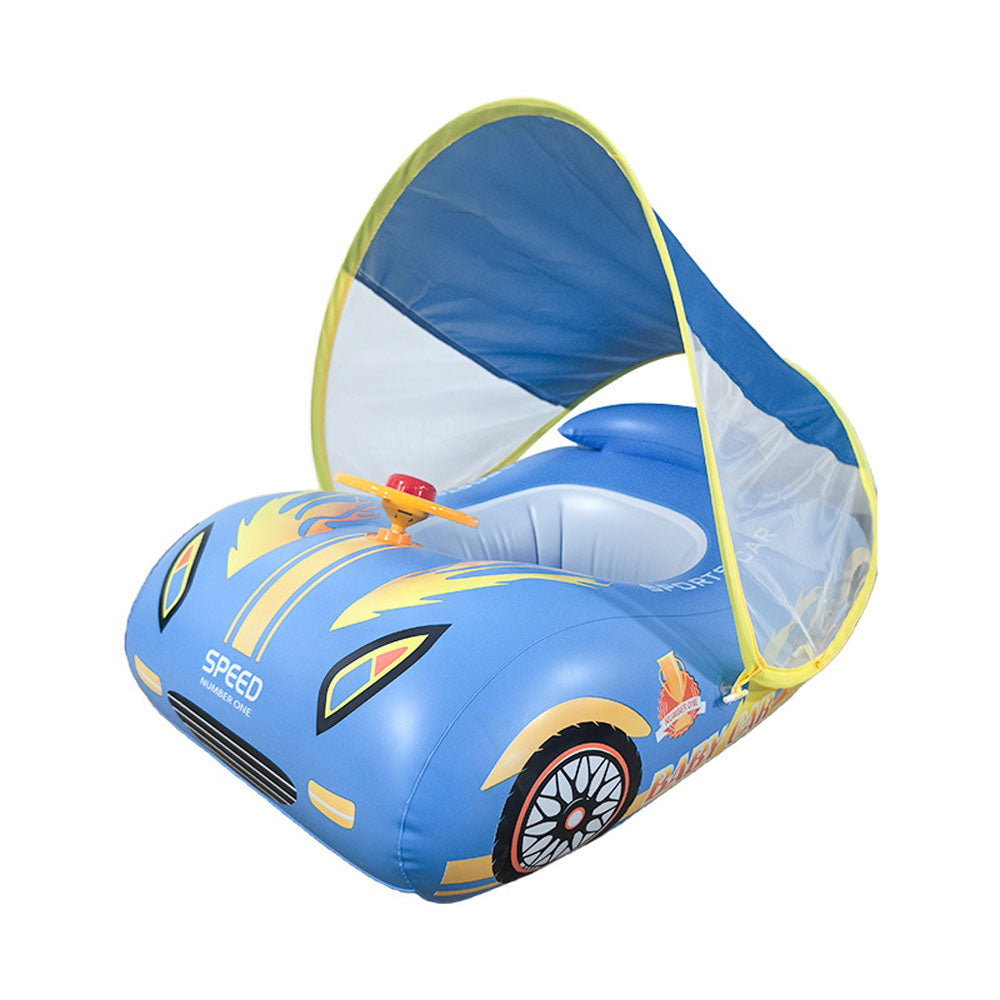 Baby Infant Swimming Pool float Sunshade Inflatable Sports Car Style