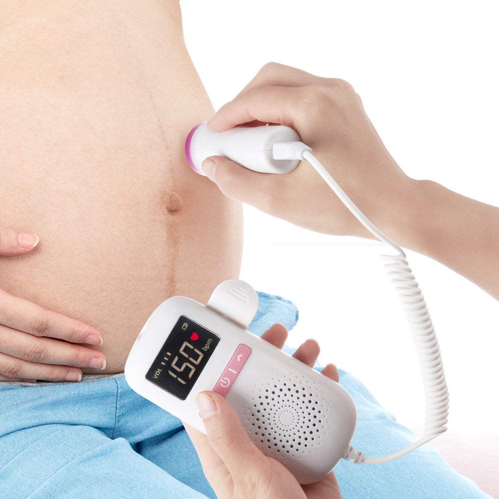 Portable Baby Heartbeat Tracker: At-Home Fetal Doppler for Moms
