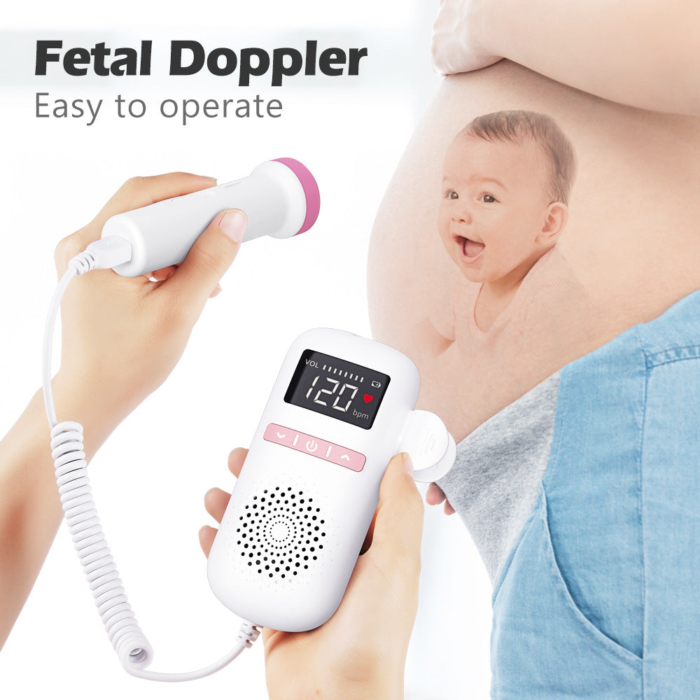 Portable Baby Heartbeat Tracker: At-Home Fetal Doppler for Moms