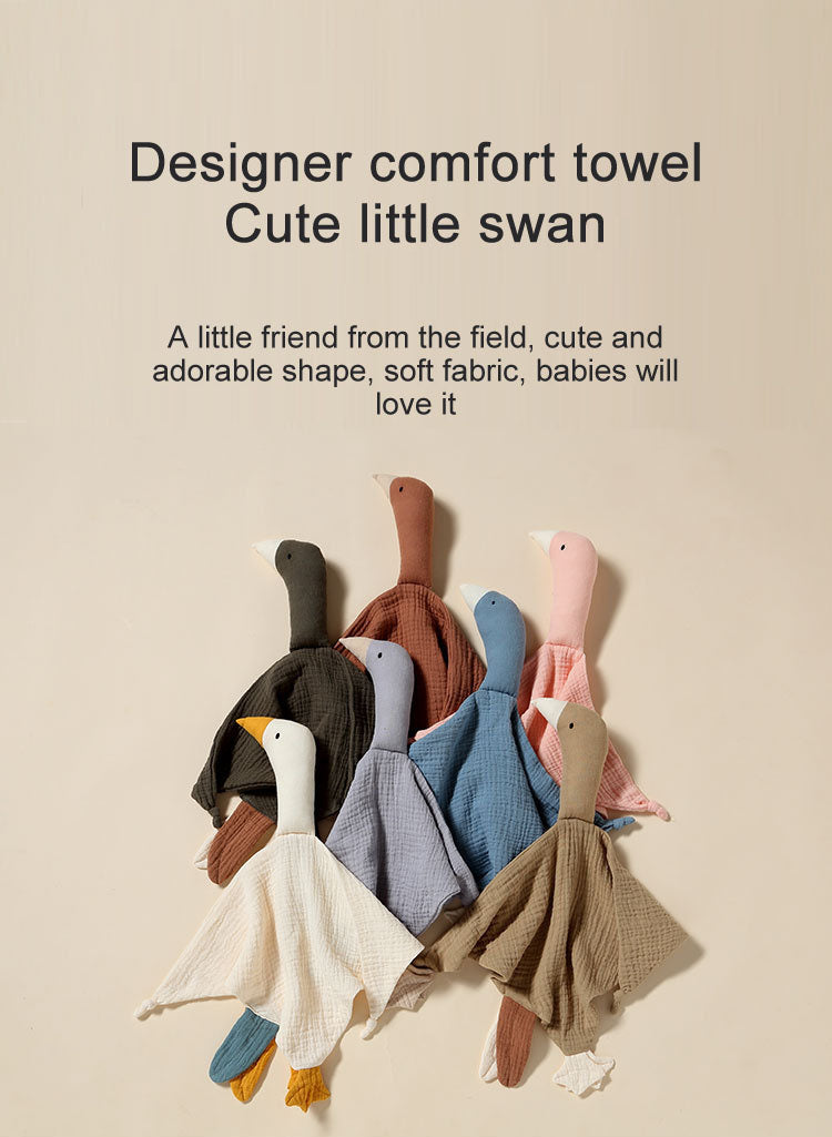 Baby soothing chewable doll to coax little swan to sleep