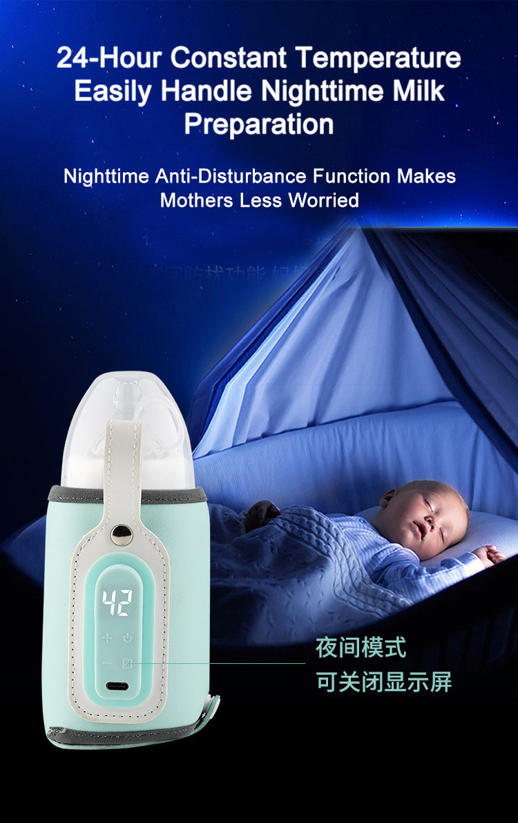 Baby Bottle Warmer with Digital Display Bottle Cover