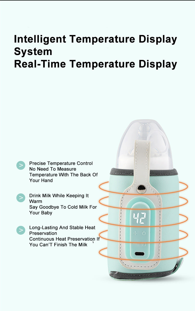 Baby Bottle Warmer with Digital Display Bottle Cover