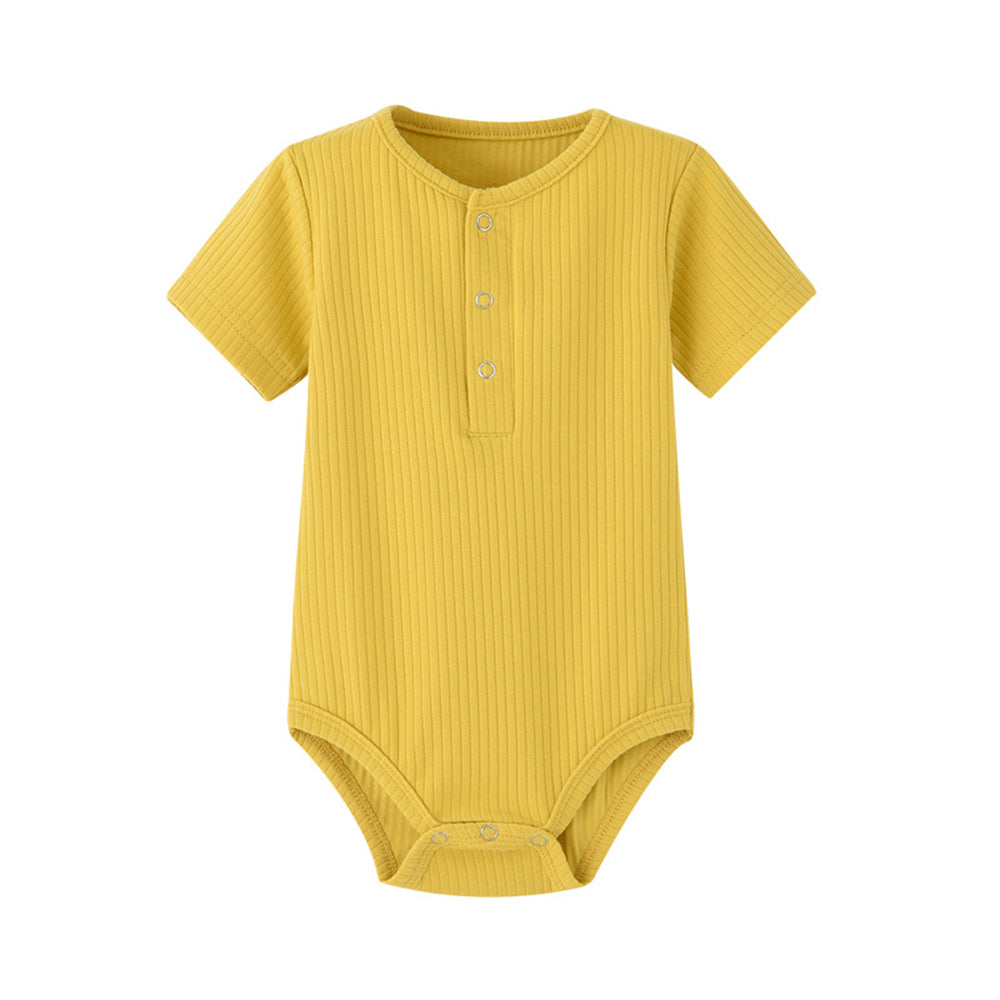 Newborn baby crawling romper ribbed Jumpsuit