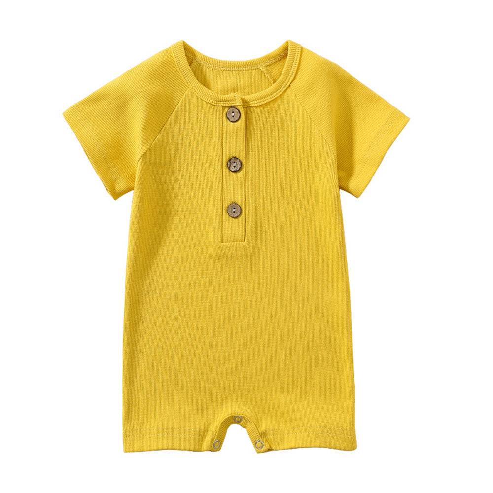 Baby summer short-sleeved onesie cotton thin newborn crawling romper