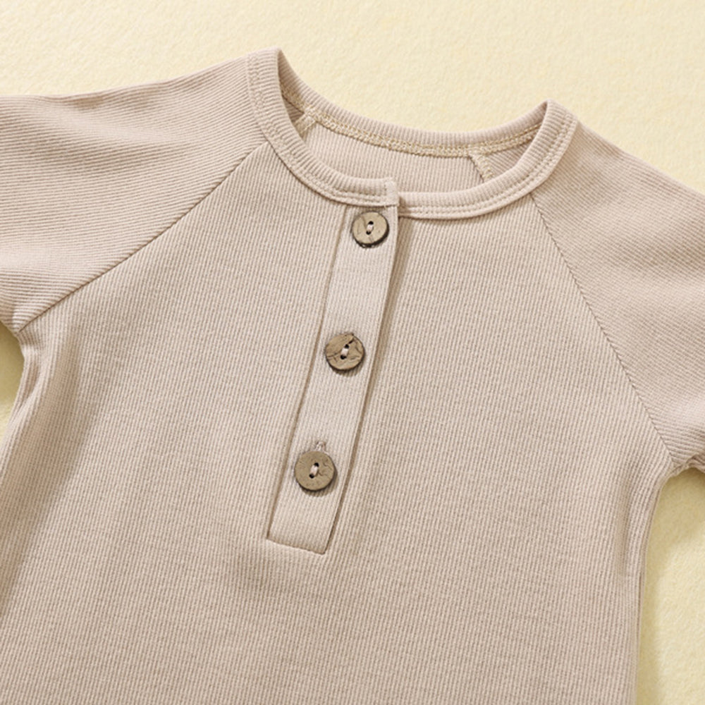 Baby summer short-sleeved onesie cotton thin newborn crawling romper