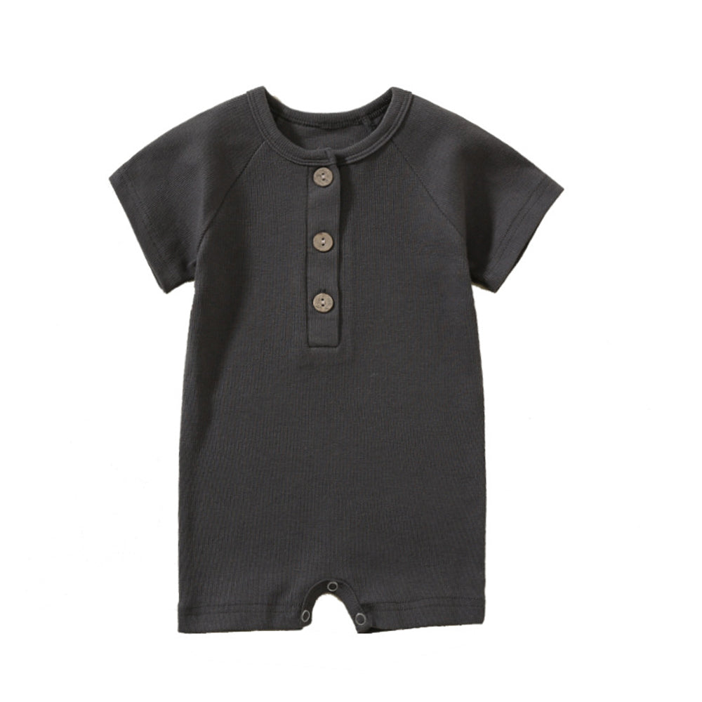 Baby summer short-sleeved onesie cotton thin newborn crawling romper