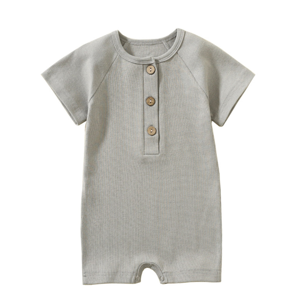 Baby summer short-sleeved onesie cotton thin newborn crawling romper