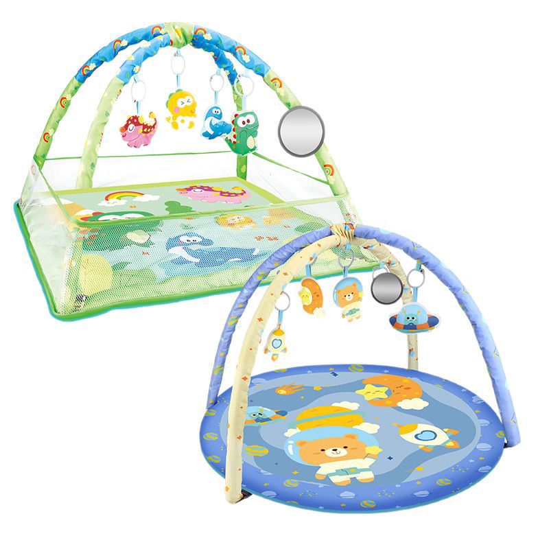 Baby fence Activity Gym Play Crawling Mat frame With ocean ball Hanging Toys