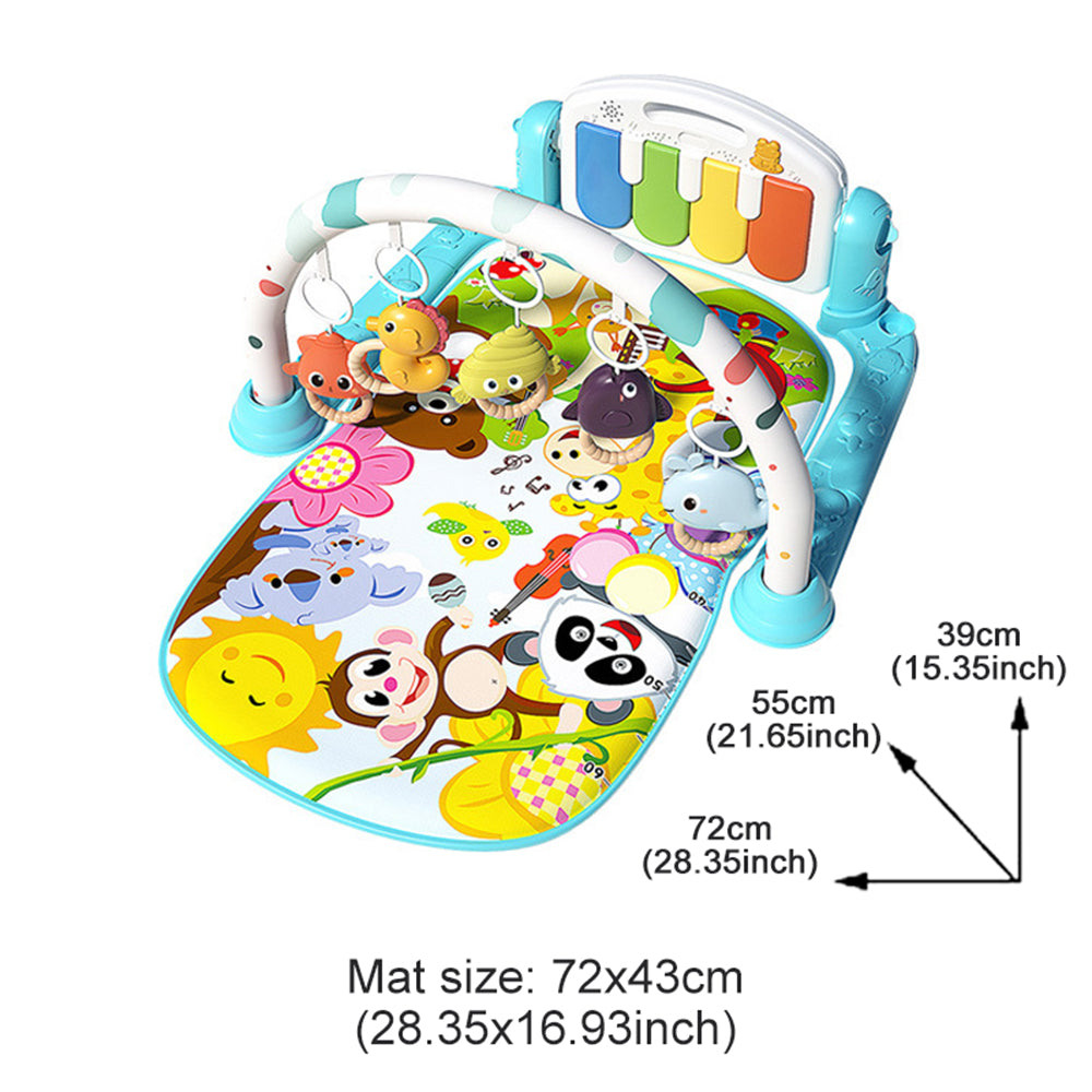 Baby Activity Gym Toy Play Game Mat Newborn with Music Pedal Piano