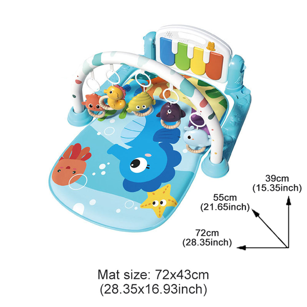 Baby Activity Gym Toy Play Game Mat Newborn with Music Pedal Piano