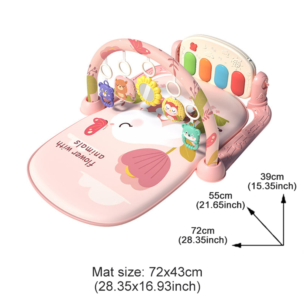Baby Activity Gym Toy Play Game Mat Newborn with Music Pedal Piano