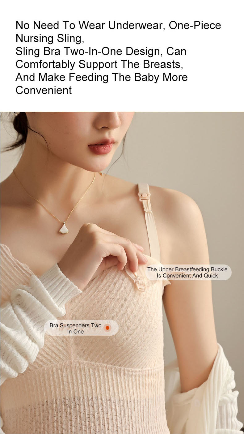 Nursing & Expecting Camisole: Summer Thin Wirefree Tops for Moms
