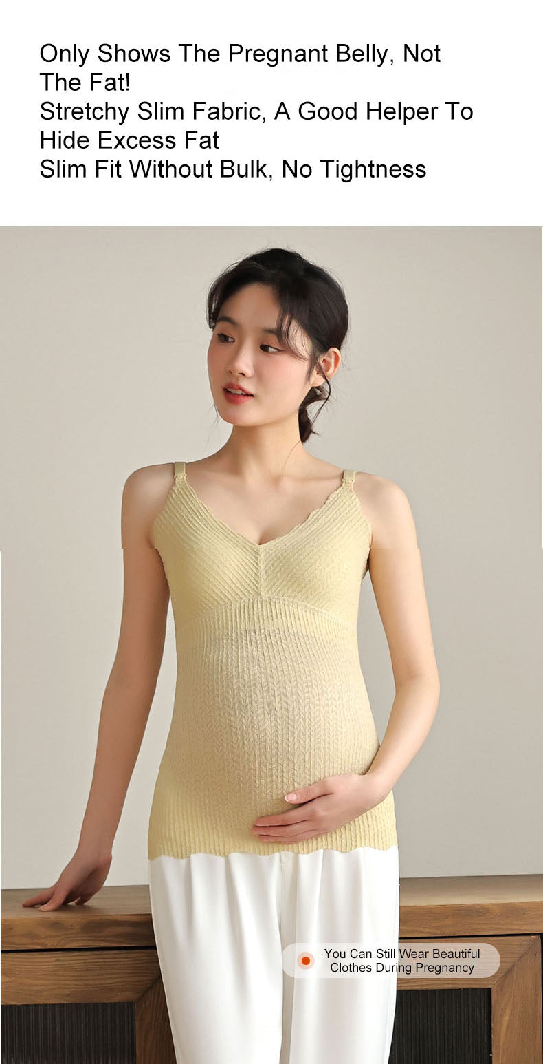 Nursing & Expecting Camisole: Summer Thin Wirefree Tops for Moms