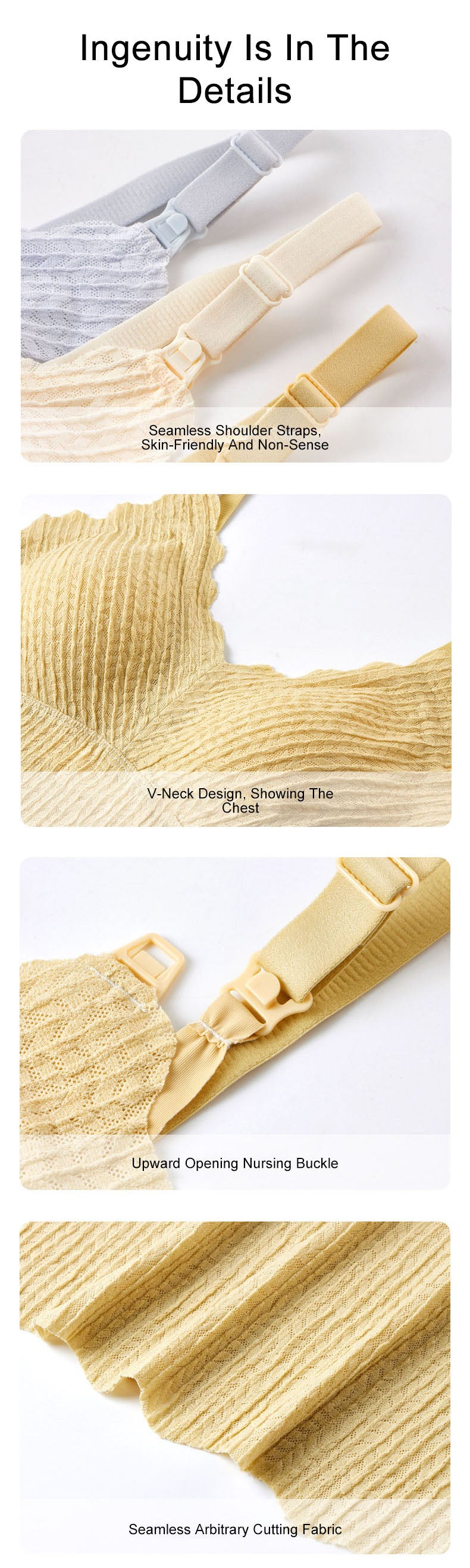 Nursing & Expecting Camisole: Summer Thin Wirefree Tops for Moms