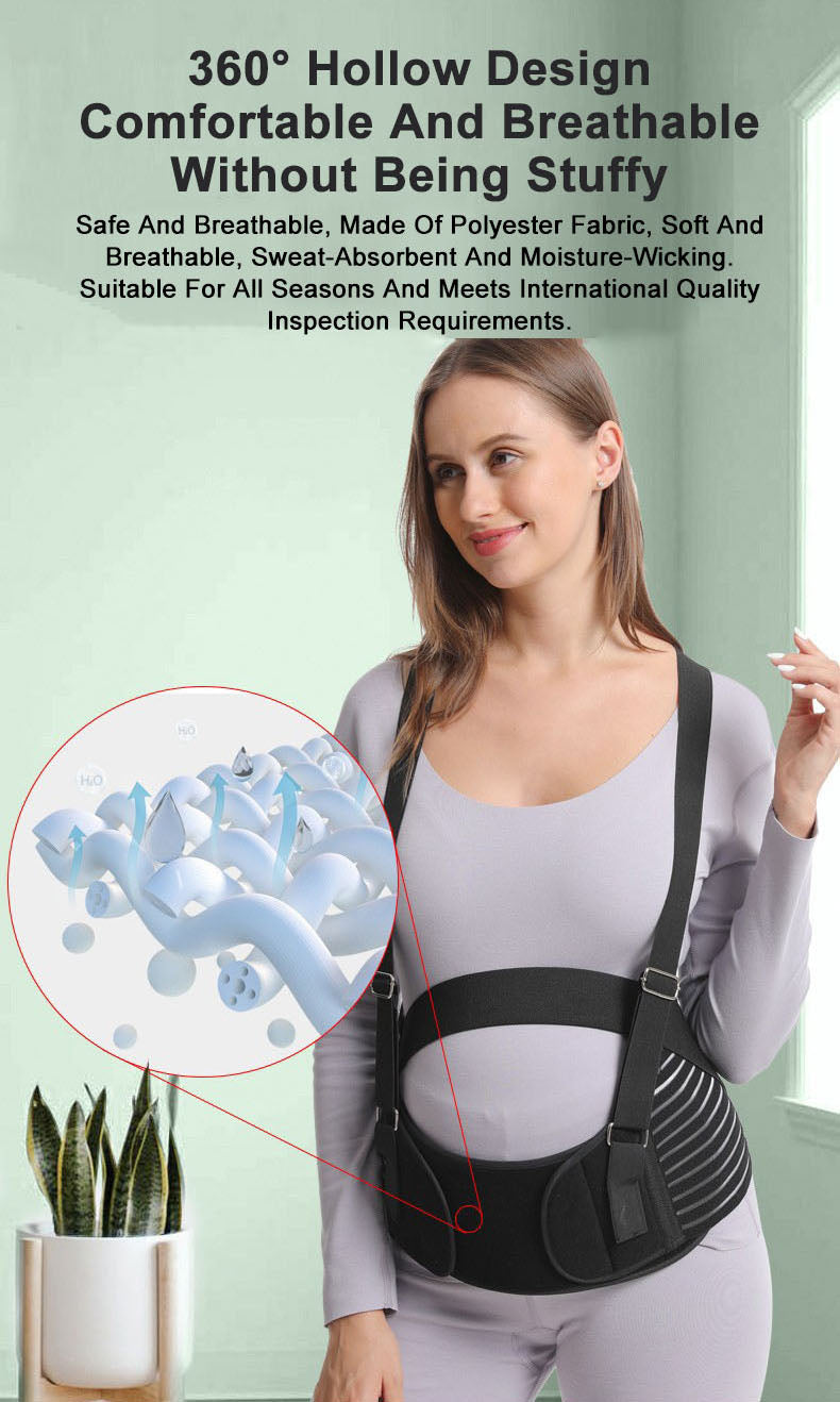 Ergonomic Shoulder Support Belt - Adjustable Waist & Belly Stabilizer
