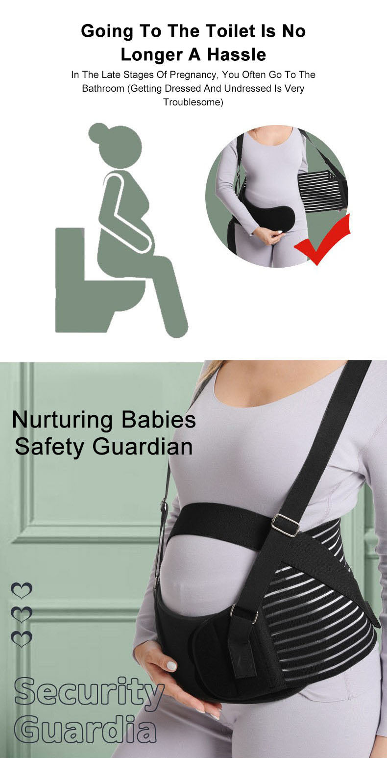 Ergonomic Shoulder Support Belt - Adjustable Waist & Belly Stabilizer