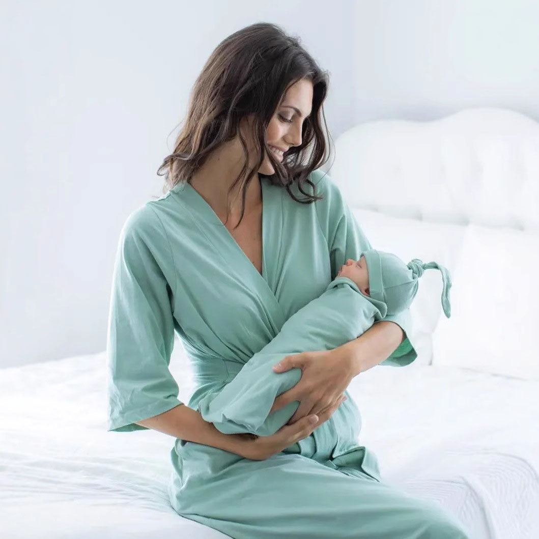 Mom Baby Matching Set:Cozy Swaddle Robe